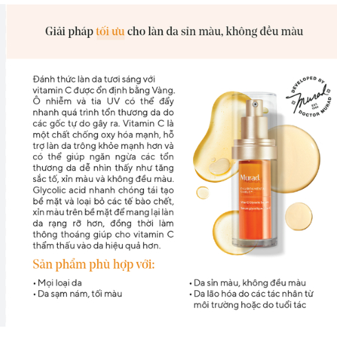 Tinh Chất Dưỡng Sáng Da Murad VITA-C GLYCOLIC Serum 30ml