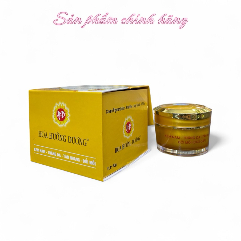 Kem Hoa Hướng Dương Cao Cấp Nám Trắng Da Tàn Nhang Đồi Mồi 50gram Chính Hãng