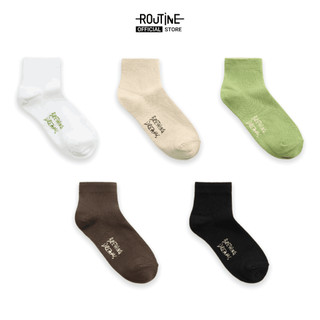 Vớ Ngắn Cotton Dệt "Brewing Dreams" Freesize - Routine 10S25SOC005
