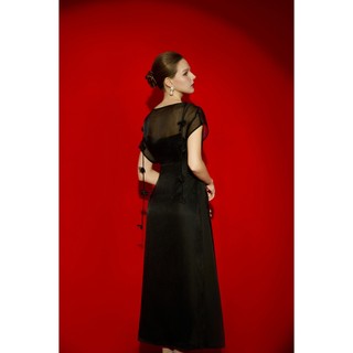 Áo Choàng Dáng Dài Cánh Dơi Xẻ Sườn Áo Khoác Dự Tiệc Sang Trọng SHE'S BACK S61A26Q001