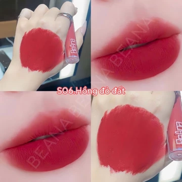 Son Beana cao cấp, son môi kem lì màu hồng đất không chì thành phần tự nhiên, an toàn cho mẹ bầu,mềm mịn, lâu trôi