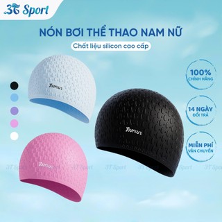 Mũ bơi Silicon vân nổi chống thấm nước tốt co giãn thoải mái, Nón bơi bảo vệ tóc Youyou - NB7815