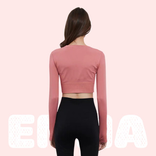 Áo Tập Gym Nữ Croptop Misshine Tay Dài Ôm Body