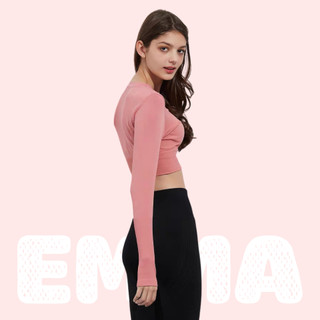 Áo Tập Gym Nữ Croptop Misshine Tay Dài Ôm Body