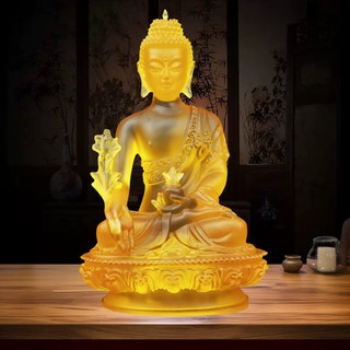 Tượng Dược Sư Lưu Ly 20cm - Trang Trí Ban Thờ Phong Thủy Mang Bình An - Decor Nhà Cửa, Oto, Bàn Làm Việc