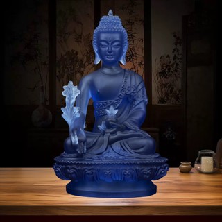Tượng Dược Sư Lưu Ly 20cm - Trang Trí Ban Thờ Phong Thủy Mang Bình An - Decor Nhà Cửa, Oto, Bàn Làm Việc