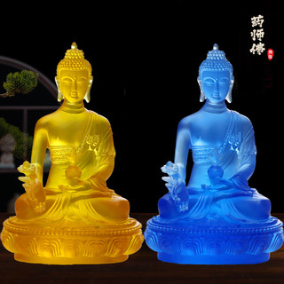 Tượng Dược Sư Lưu Ly 20cm - Trang Trí Ban Thờ Phong Thủy Mang Bình An - Decor Nhà Cửa, Oto, Bàn Làm Việc