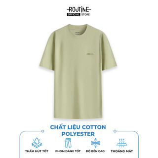 Áo Thun Vải Cotton Nhãn Trang Trí Form Regular - Routine 10S25TSS002