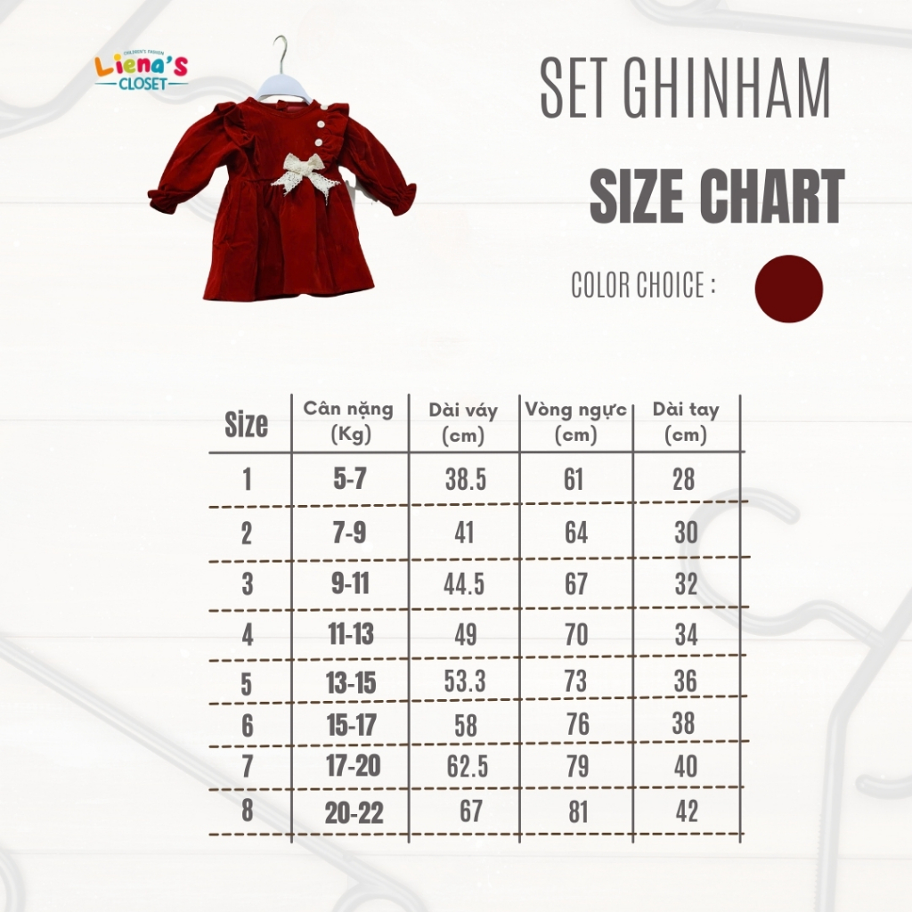 [Ảnh Con Gái Shop] Váy Nhung Đỏ Vải Nhung Cao Cấp Loại 1 Diện Tết - Noel Cho Bé Gái 6M - 7 Tuổi V02