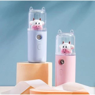 Máy phun sương tạo ẩm nano mini hình con bò sữa