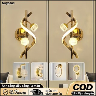 Đèn dán tường 3 màu đèn trang trí phòng ngủ đèn ngủ decor đèn gắn tường