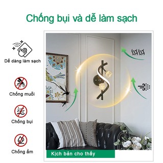 Đèn dán tường 3 màu đèn trang trí phòng ngủ đèn ngủ decor đèn gắn tường