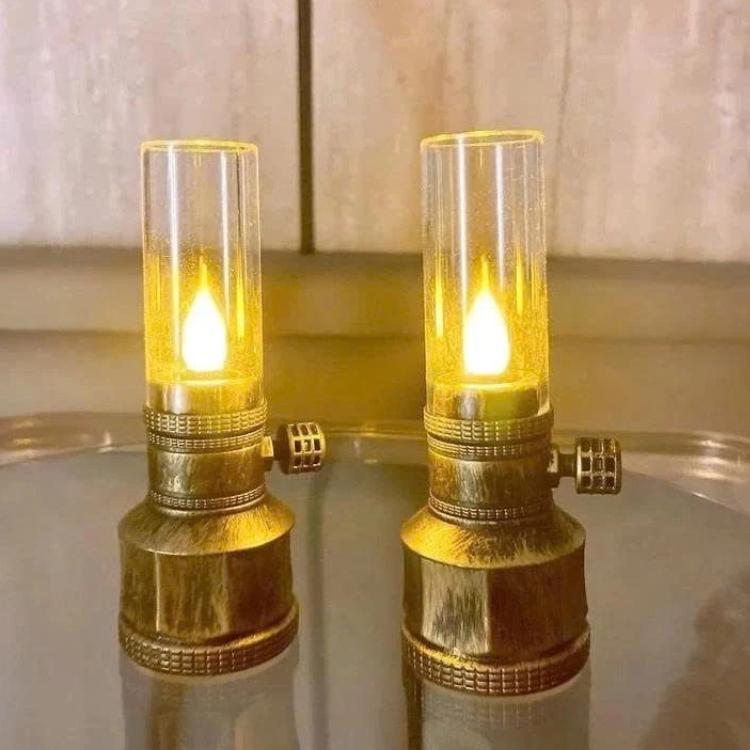 Đèn Bàn Thờ Ông Địa Bằng Pin Kiểu Cổ Điển Sang Trọng Công Tắc Bật Tắt Riêng - Đèn Thờ Cúng Cổ Điển