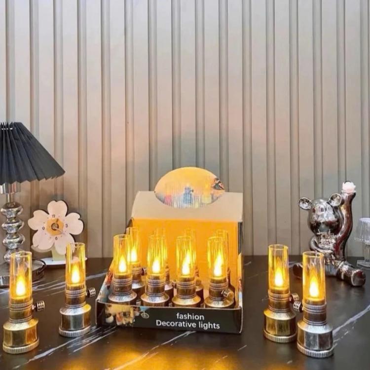 Đèn Bàn Thờ Ông Địa Bằng Pin Kiểu Cổ Điển Sang Trọng Công Tắc Bật Tắt Riêng - Đèn Thờ Cúng Cổ Điển