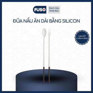 Đũa Nấu Ăn Dài Bằng Silicon 30cm - Chất Liệu Silicon, Kích Thước 30cm, Hai Đầu Muỗng và Nĩa Nhỏ Tiện Lợi