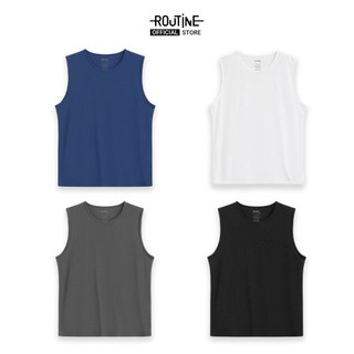 Áo Tanktop Thể Thao Nam Sát Nách Trơn Form Fitted - Routine 10S25TTOA001