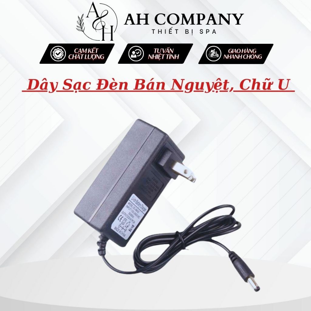 Dây sạc thay thế cho đèn bán nguyệt spa, đèn chữ U, đèn 2 râu hàng chính hãng nhà máy