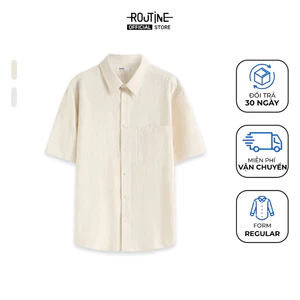 Áo Sơ Mi Tay Ngắn Nam Vải Texture Form Regular - Routine 10F25SHS006