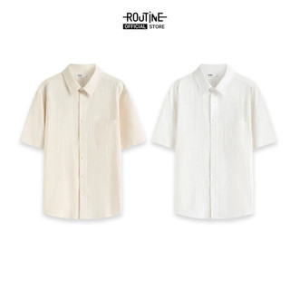 Áo Sơ Mi Tay Ngắn Nam Vải Texture Form Regular - Routine 10F25SHS006