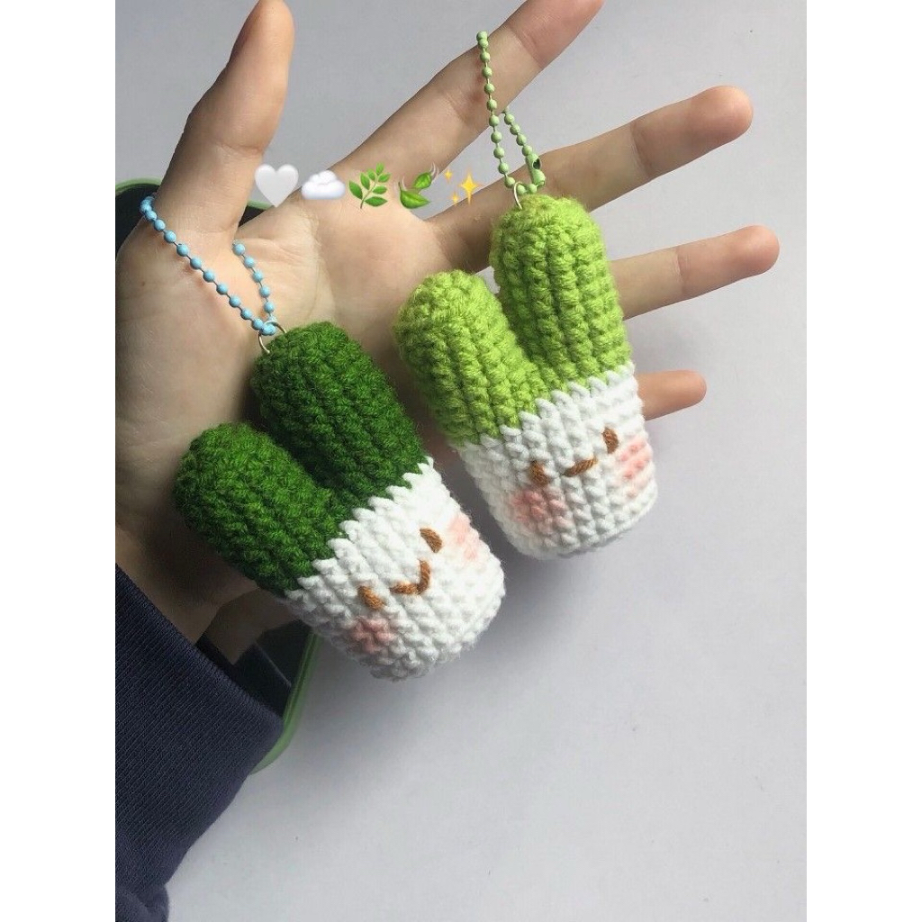 Móc khoá rau củ quả hanmade bằng len