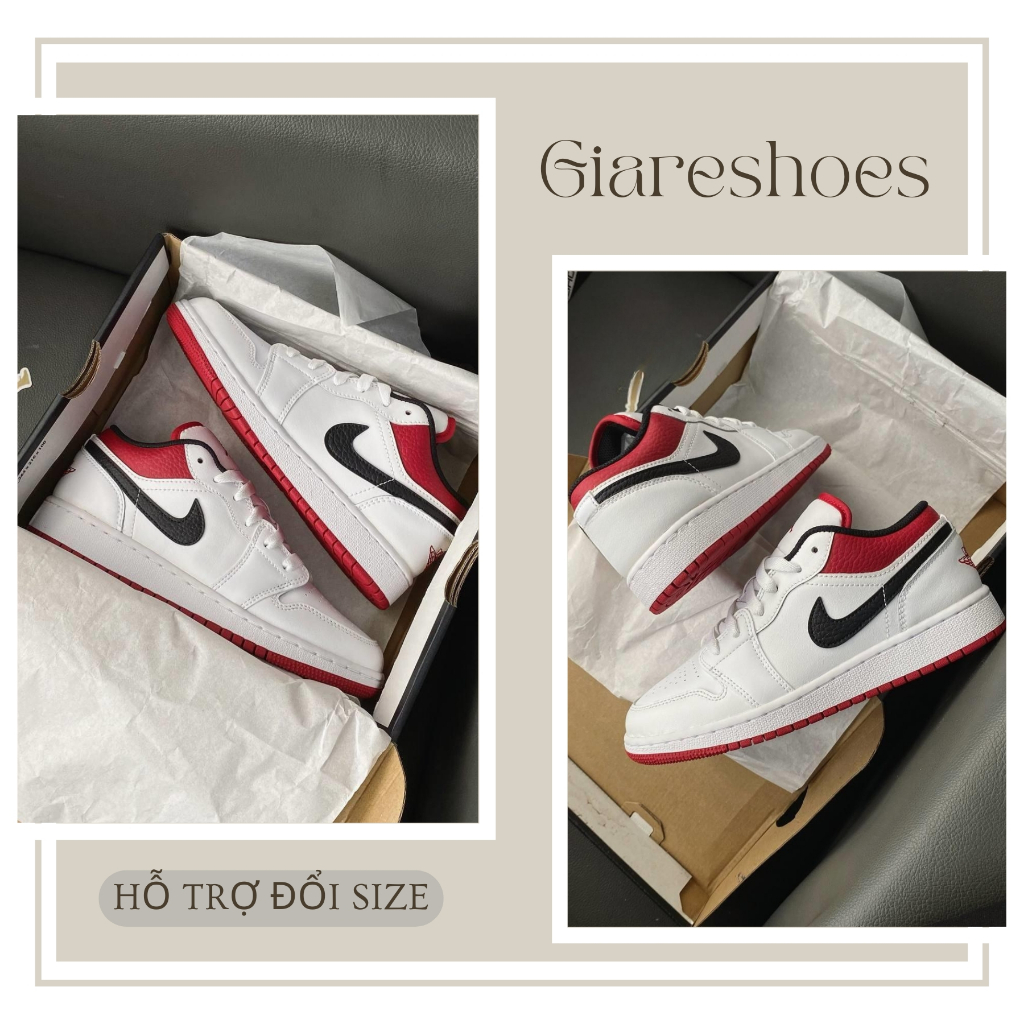 Giày Sneaker Nam Nữ, Giày Thể Thao Gót Đỏ Cổ Thấp Dễ Phối Đồ