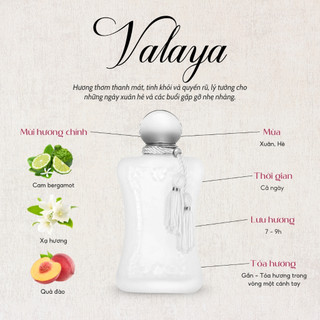 Nước hoa Nữ Valaya | Thanh mát, dịu nhẹ | Cá tính