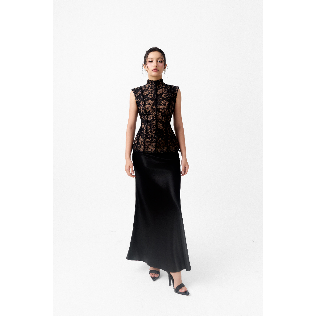 Chân Váy Lụa SORA SKIRT Dáng Dài Thiết Kế Đuôi Cá Cao Cấp – Form Xòe Nhẹ, Thời Trang Dự Tiệc