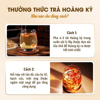 Hoàng kỳ cam túc khô 1kg, thái phiến đẹp, vân tròn, dùng pha trà, hầm canh, tốt cho sức khỏe