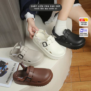 Dép Sục EVA 2 Kiểu Nam Nữ – ( Quai Sau Tháo Rời ), Đế Dày 4cm, Siêu Nhẹ, Đi Êm, Chống Trượt – QCCC