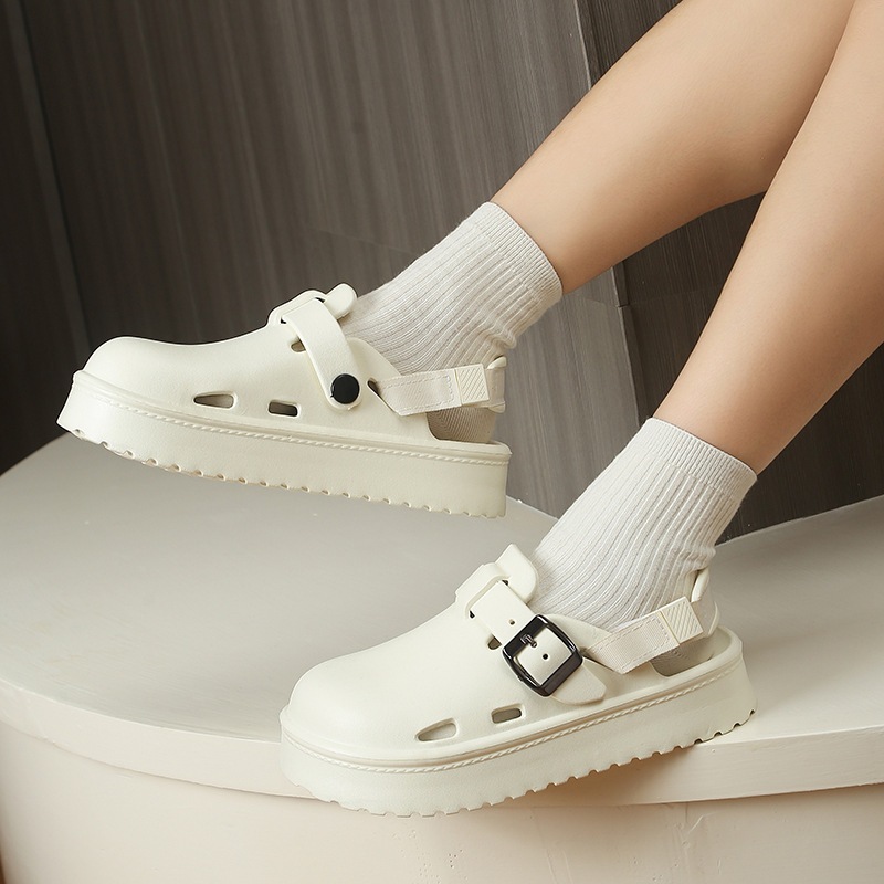 Dép Sục EVA 2 Kiểu Nam Nữ – ( Quai Sau Tháo Rời ), Đế Dày 4cm, Siêu Nhẹ, Đi Êm, Chống Trượt – QCCC