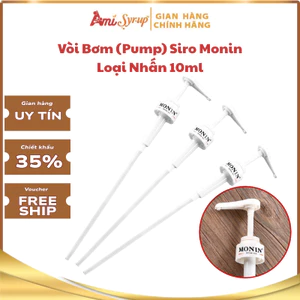 Vòi Bơm (Pump) Siro Monin Loại Nhấn 10ml, Vòi bơm đa năng chất liệu bền, Dụng cụ dành cho pha chế