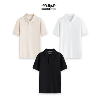 Áo Polo Premium Nam Tay Ngắn Vải Cotton Form Fitted - Routine 10S25POL003P
