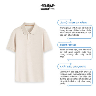 Áo Polo Premium Nam Tay Ngắn Vải Cotton Form Fitted - Routine 10S25POL003P