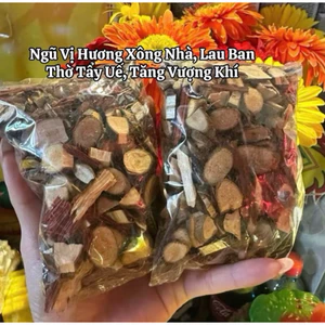 Ngũ Vị Hương Xông Nhà Tẩy Uế ( Gồm Trầm Hương, Hoa Hồi, Thảo Quả, Vang )