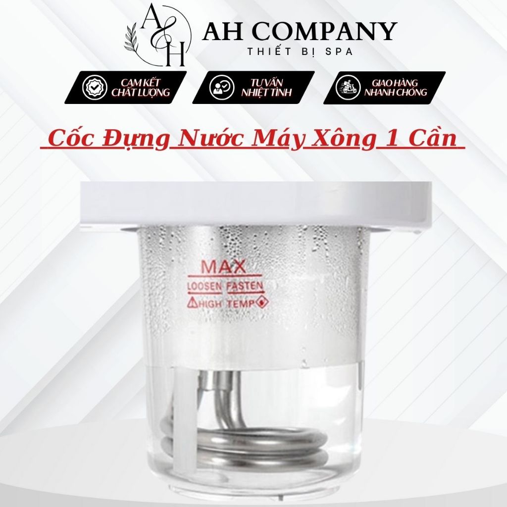 Cốc Xông, Cốc Đựng Nước Xông 2 Lần, Xông 1 Cần Dùng Thay Thế Cho Máy Xông Hơi Mặt