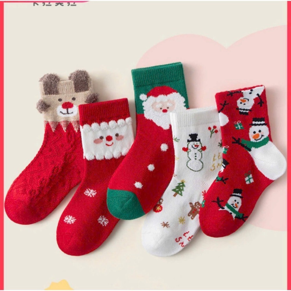ất noel cho bé từ 1-12 tuổi BUBY KID FASHION T01 chất liệu len cotton hoạ tiết giáng sinh ấm áp