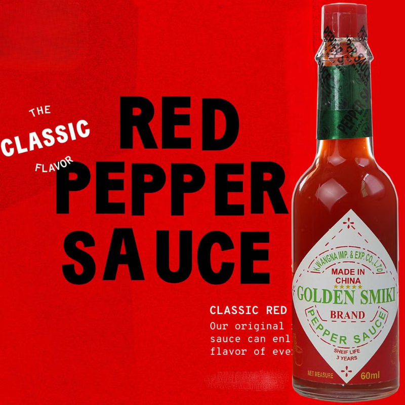 Sốt Tiêu Đỏ Tabasco Pepper Sauce Original Các Size 60ml, 150ml, 350ml, Gia Vị Tẩm Ướp Nguyên Chất