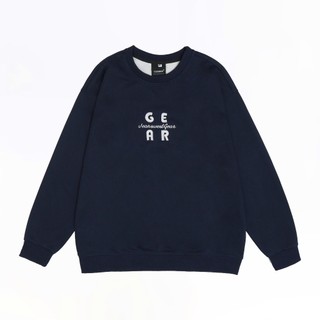 Áo Sweater Cổ Tròn Nam Nữ GUDO Form Suông Vải Nỉ 2 Da 3 Màu Đen Xám Xanh Than S11