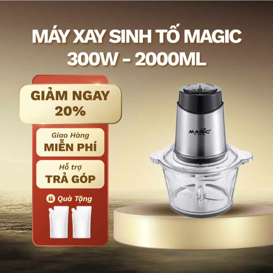 Máy xay sinh tố Magic AC-15 300W – Cối 2L, lưỡi dao kép 4 lưỡi, xay đa ...