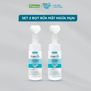 Set 2 Bọt rửa mặt cho da dầu mụn Freeskin - Novocare Làm sạch sâu, hỗ trợ giảm mụn và bã nhờn, không khô căng da 120ml