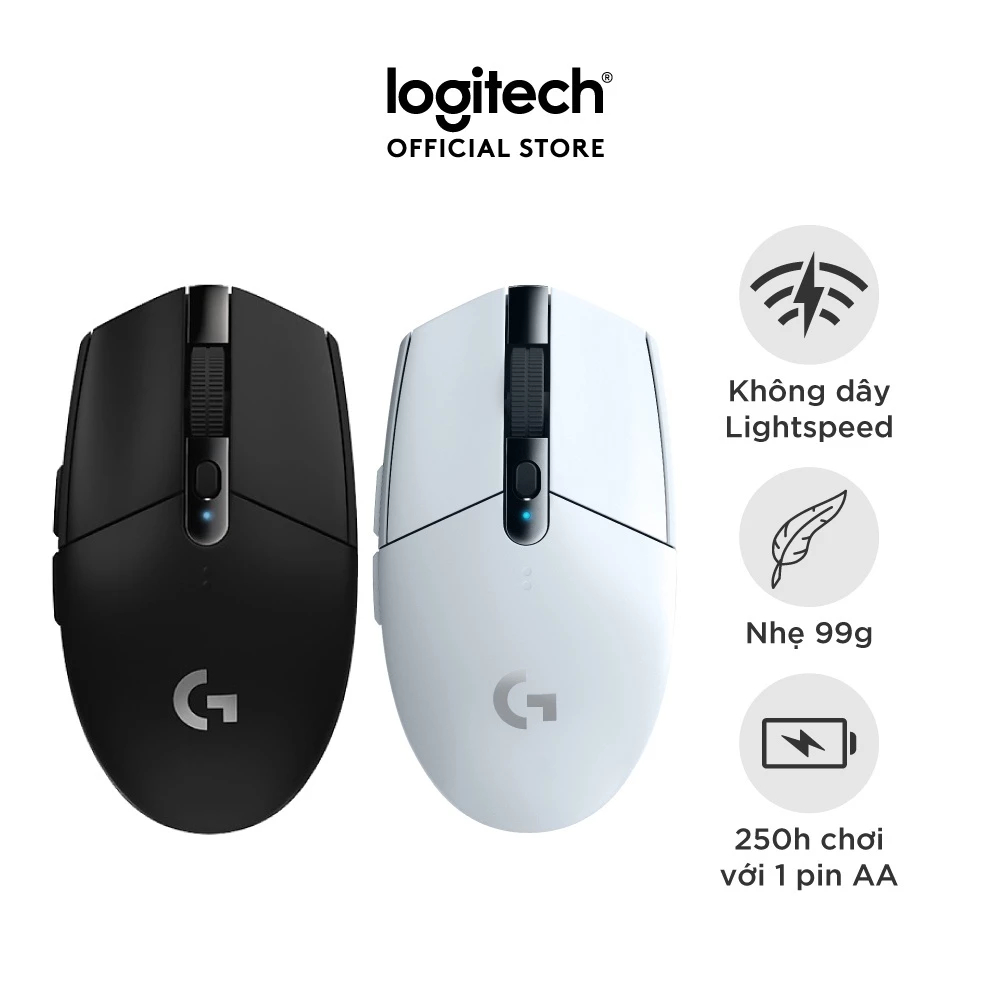 Chuột Chơi Game G304 Không Dây, Lightspeed,Gaming Giá Rẻ Siêu Mượt, Siêu Nhẹ