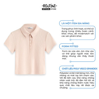 Áo Polo Nữ Cotton Ngắn Tay Form Fitted - Routine 10S25POLW001