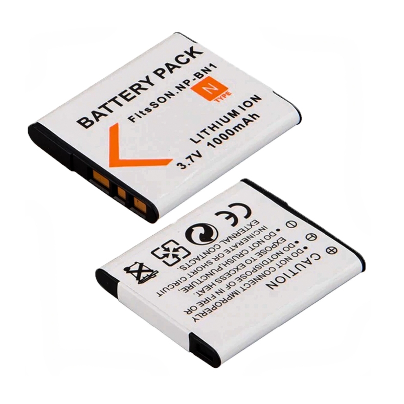 EXTENSILO Batterie Compatible Sony Cybershot DSC-W310 W320 W330 W350 - 630mAh NP-BN1