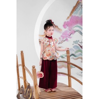 [ Tutuchan - Aó dài tết 2026 ] Aó dài Tường Lân thiết kế bé gái - TAD02