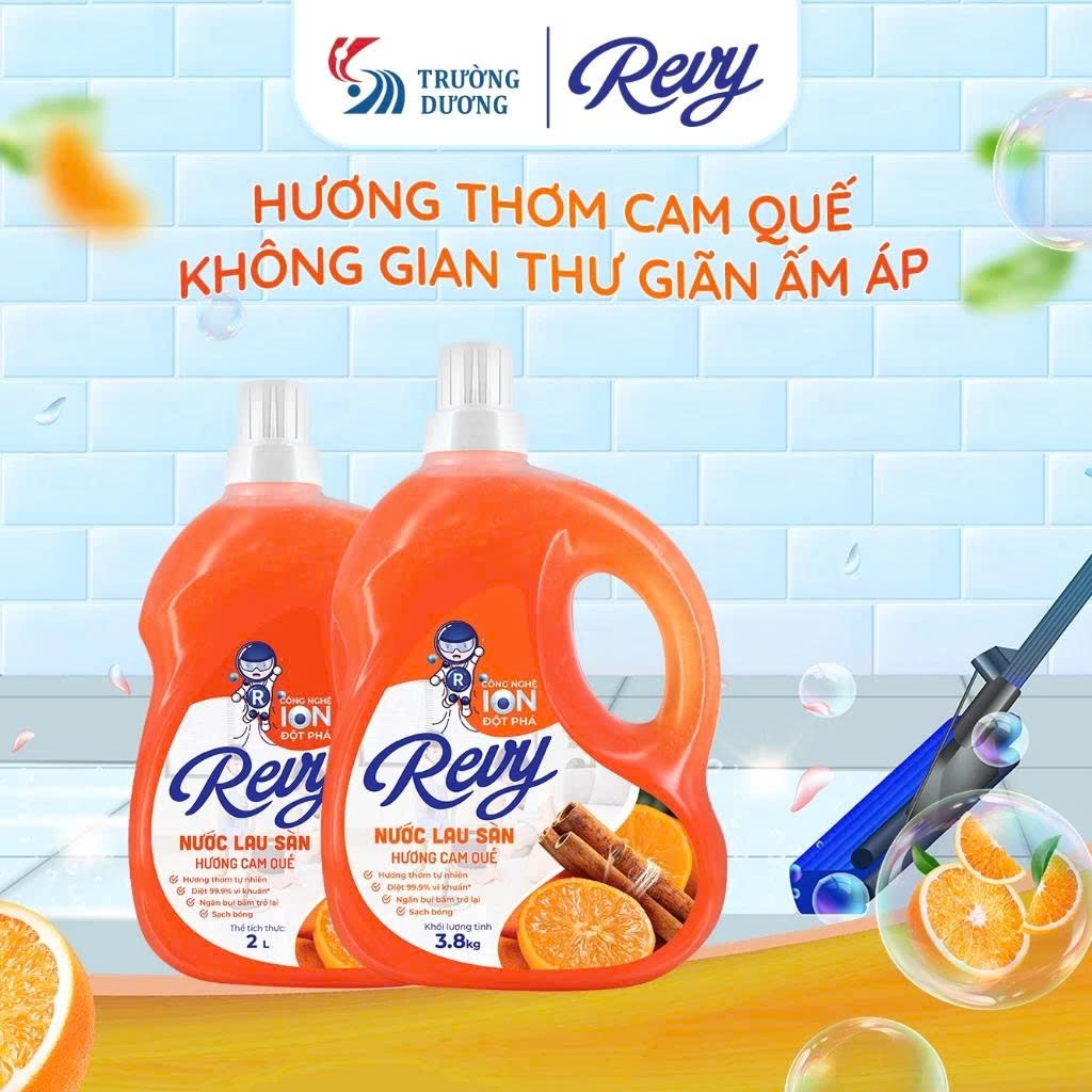 Nước Lau Sàn Nhà  - Can Nước Lau Nhà REVY Hương Thơm Lâu, Làm Sạch Hiệu Quả
