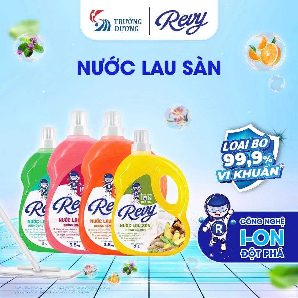 Nước Lau Sàn Nhà  - Can Nước Lau Nhà REVY Hương Thơm Lâu, Làm Sạch Hiệu Quả
