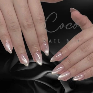 Nail Box thiết kế G017 màu thạch hồng mắt mèo tráng gương cá tính nhà Gemychip