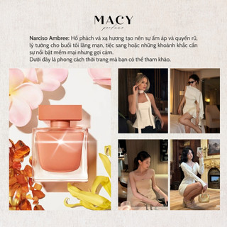 Nước hoa Nữ Narsico cam Ambree Hương Hoa Cỏ Gợi Cảm, Sang Trọng Lưu Hương Lâu
