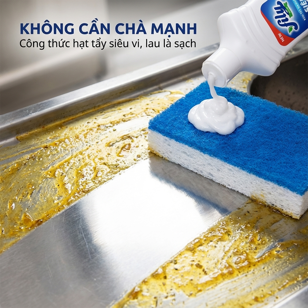 Kem Tẩy Đa Năng Tẩy Làm Sạch Mọi Vết Bẩn 700ml Fily Chai Tẩy Nhà Bếp Phòng Tắm Đồ Dùng Đa Năng