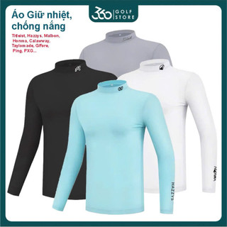 Áo giữ nhiệt chơi golf cho nam thun lạnh co dãn thấm hút mồ hôi mềm mát